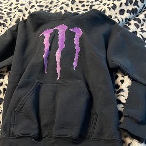 vintage monster energy purple and black hoodie